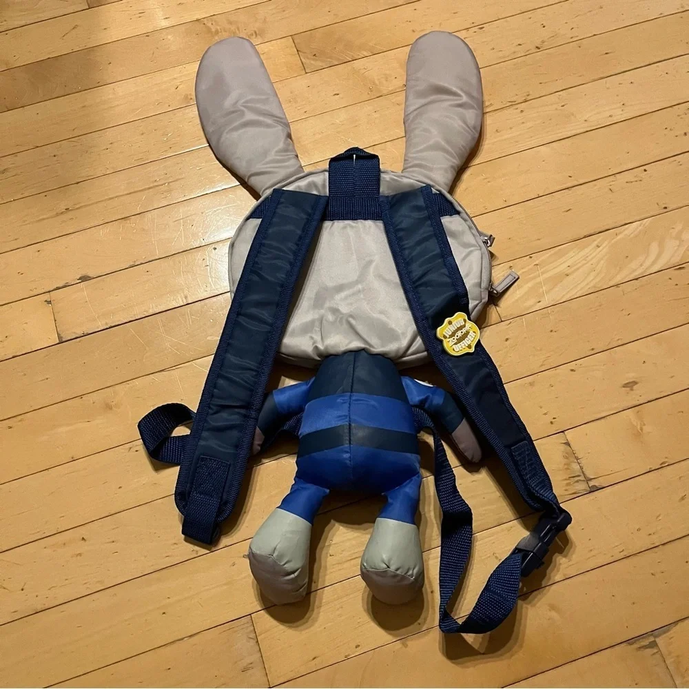 Judy Hopps Zootopia Backpack Disney Kids Rabbit Bag Travel Zip Adjustable Straps